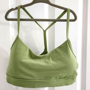Lululemon light green Flow Y Yoga Bra, size 6